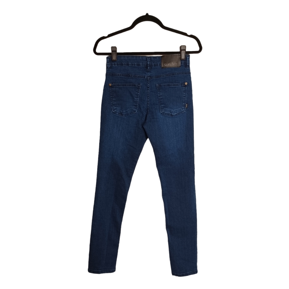DKNY Dark Blue Wash Skinny High Rise Denim Jeans 16